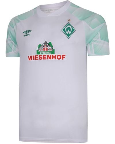 Umbro Werder Bremen Auswärtstrikot 20/21 weiß - M - Blau