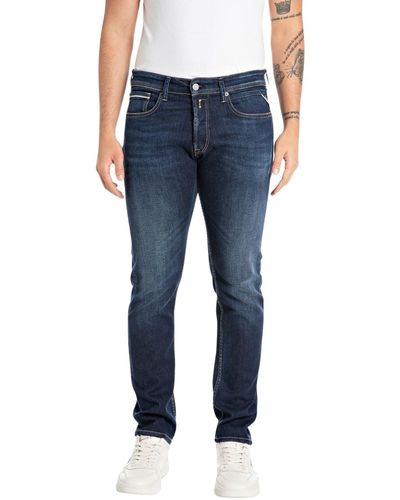 Replay Jeans Grover Straight-Fit - Blau