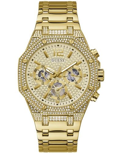 Guess Tone With Stainless Steel Case & - Metallic
