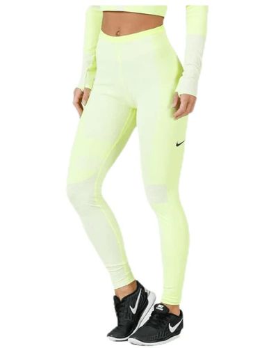 Nike W Nk Rn Tch Pck Knit Tght Pants Voor - Groen