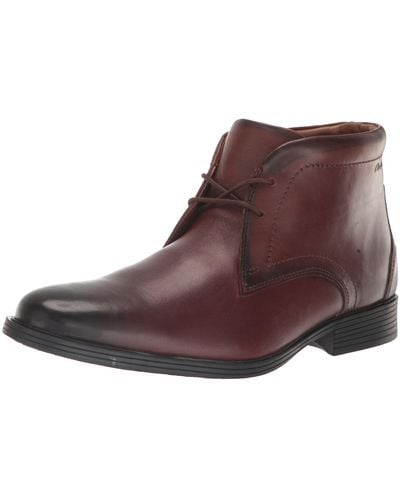 Clarks Oakpark Mid Chukka Boot in Brown for Men | Lyst