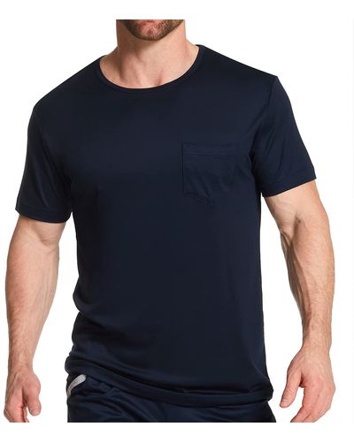 CALIDA 100% Naturale Camicia - Blu