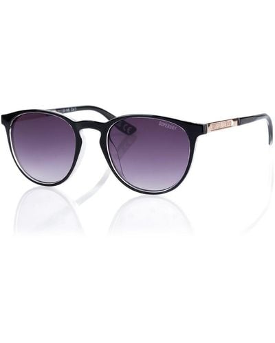 Superdry Vintage Suika Sunglasses - Black/crystal - Purple