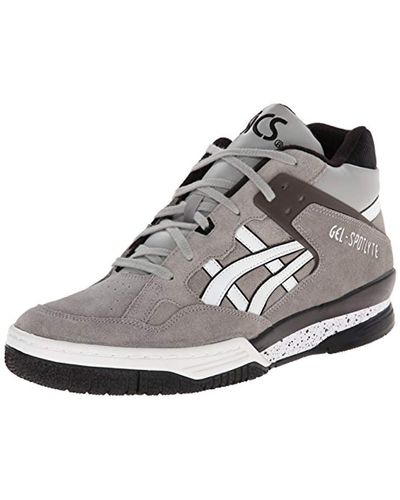 Asics Gel-spotlyte Ankle-high Leather Basketball Shoe - Gray