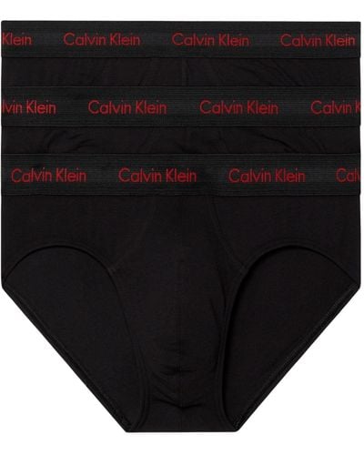 Calvin Klein Hip Brief 3pk 000nb2613a - Black