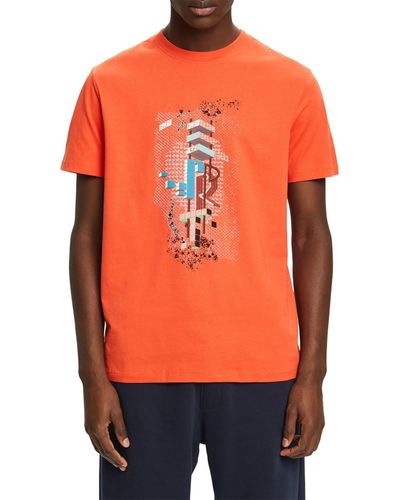 Esprit 023ee2k323 T-Shirt - Arancione