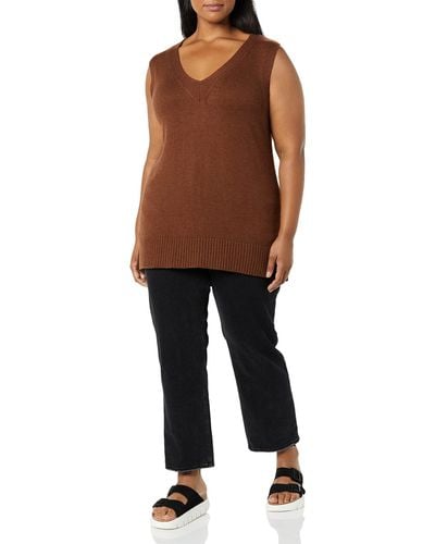 Amazon Essentials Ultra-soft Jumper Vest - Brown