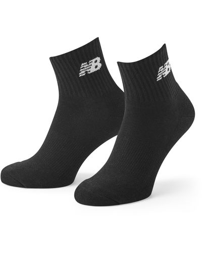 New Balance Nb Everyday 3 Pack Ankle Large Assorted Socks - Black