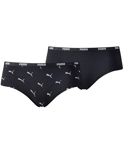 PUMA Logotipo de Gato Hipster Panties - Negro