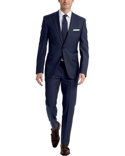 Calvin Klein Anzughose Business-Anzug Hosen-Set - Blau