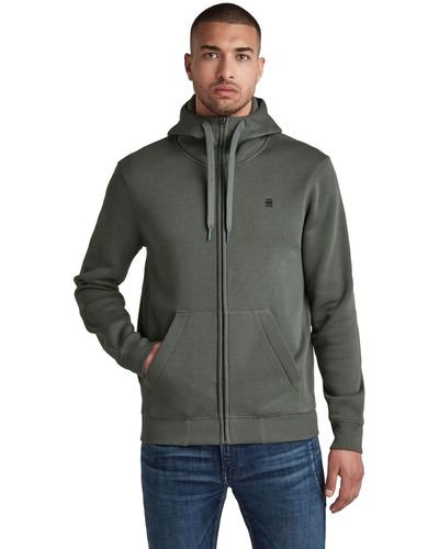 G-Star RAW Premium Core Hooded Zip Sw Ls Pull Over,graphite,l - Grey