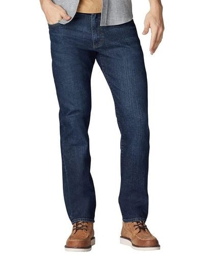 Lee Jeans Jeans a Gamba Affusolata della Serie Modern Extreme Motion Straight Fit - Blu