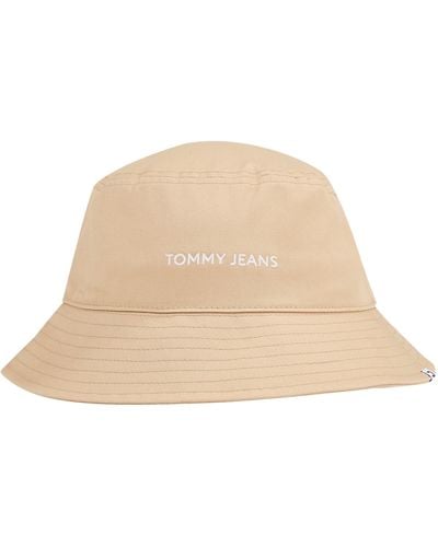 Tommy Hilfiger Tjm Linear Logo Bucket Hat Hats - Black