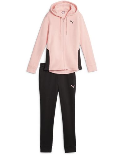 PUMA Classics Hooded FL Trainingsanzug XSPeach Smoothie Pink