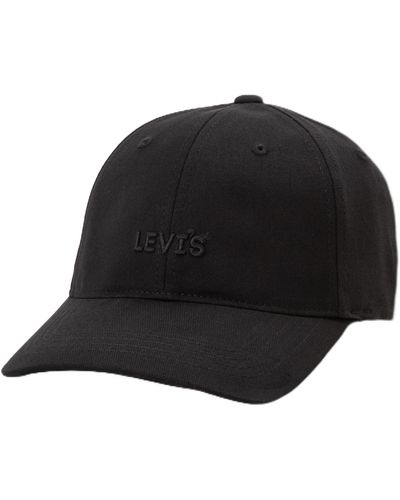 Levi's Headline Logo Flexfit Cap - Noir