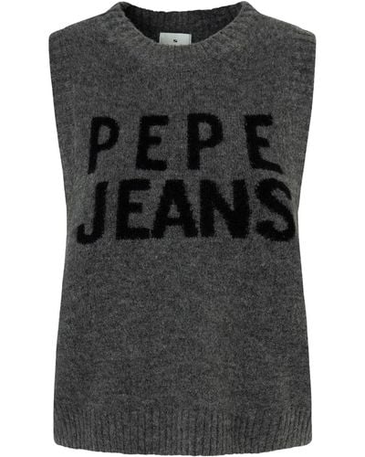 Pepe Jeans Denisse Vest Pullover Jumper - Black