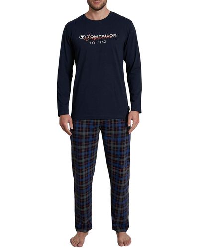 Tom Tailor Pure Cotton Nightwear Pyjama - Blau