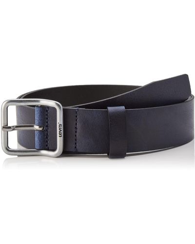 Levi's Utility Leather Belt OV Cintura - Blu