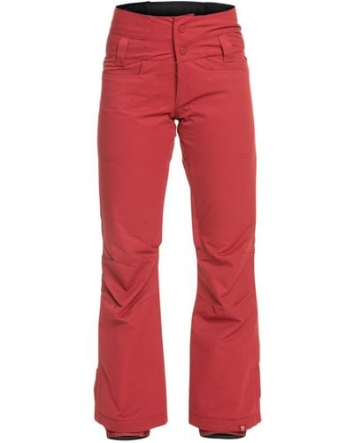 Roxy Pantalon de Snow Isolant - - S - Rouge