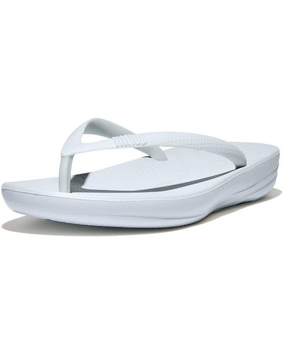 Fitflop Iqushion Ergonomic Flip-flops Flat Sandal - White