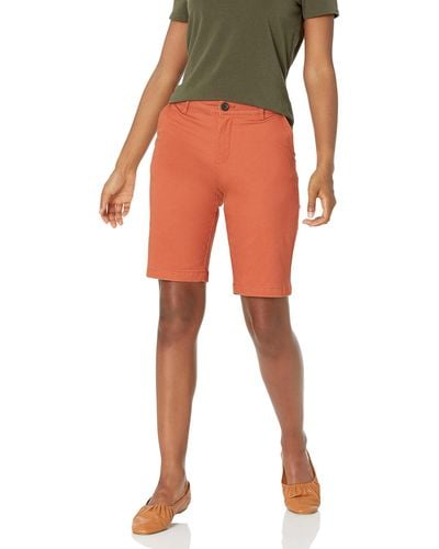 Amazon Essentials Mid-rise Slim-fit 25-centimetre Inseam Bermuda Khaki Short - Red