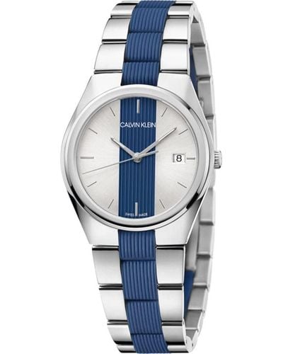 Calvin Klein Contrast K9E231VX armbanduhr - Blau