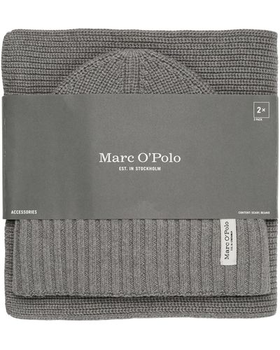 Marc O'polo 330502209036 Hat And Scarf Set - Grey