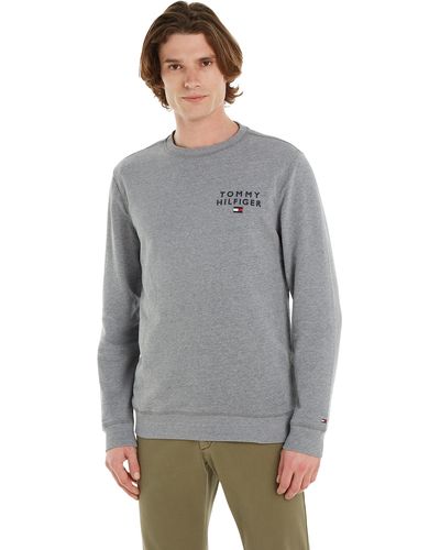 Tommy Hilfiger Sweat Sans Capuche - Gris