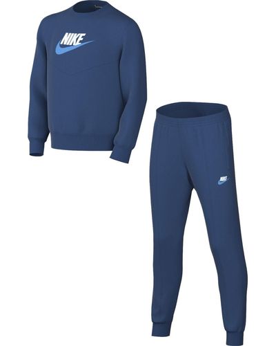 Nike K NSW-Mono Deportivo de Poli Crew Hbr Chándal - Azul