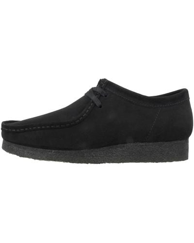 Clarks Originals Wallabee Dress Shoes 47 EU Black SDE - Schwarz