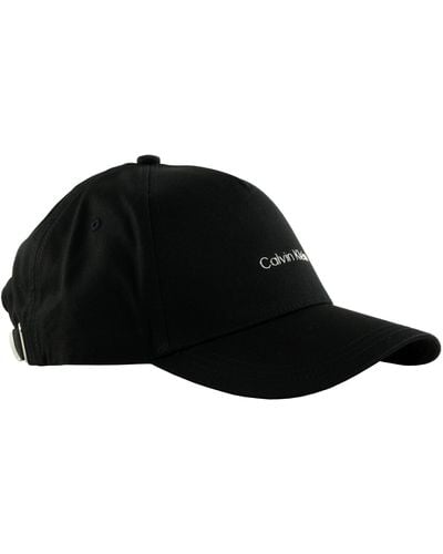 Calvin Klein Ck Must Tpu Logo Cap - Zwart