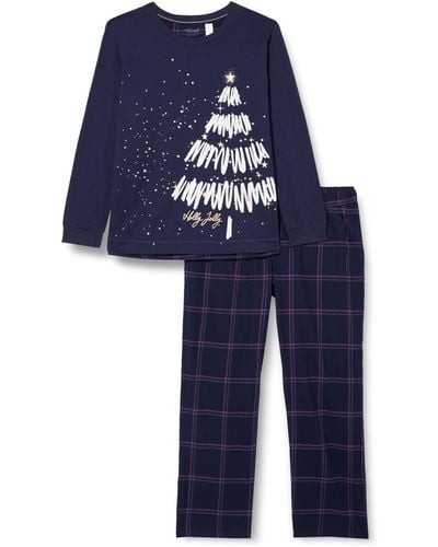 Triumph Winter Moments Pk X Pajama Set - Blau