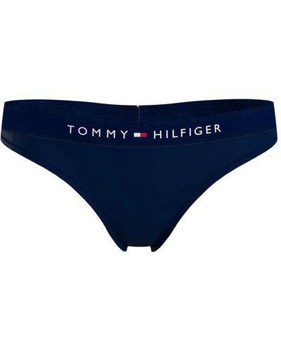 Tommy Hilfiger String Tanga - Bleu