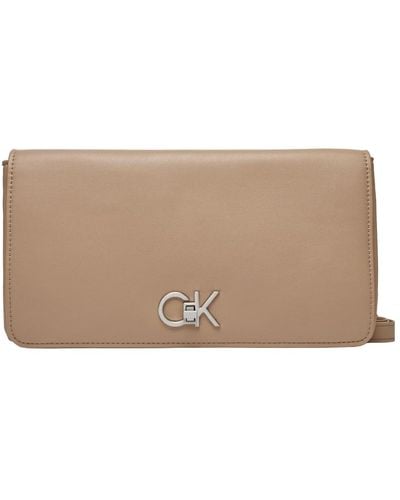 Calvin Klein RE-Lock Double GUSETTE K60K611336 - Marron