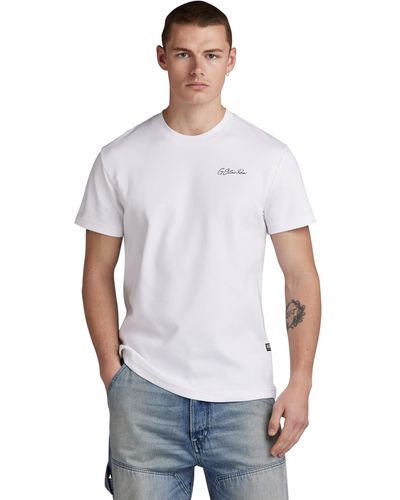 G-Star RAW Camiseta Multi Graphic Para Hombre - Blanco