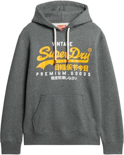 Superdry Hoodie Sweatshirt - Grey