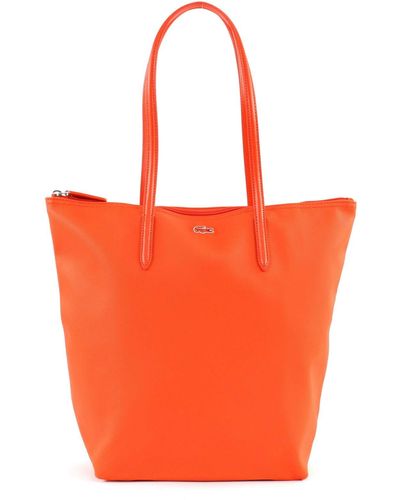 Lacoste L.12.12 Concept Vertical Shopping Bag Cherry Tomato - Orange