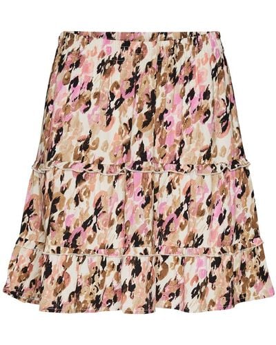 Vero Moda Vmeasy Frl Mini Skirt R1 Wvn Ga - Multicolour