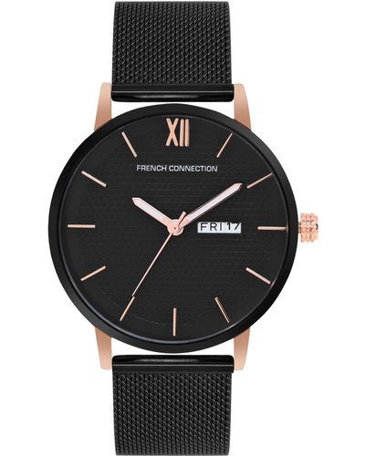 French Connection Analog Black Dial Watch-fcn00034a