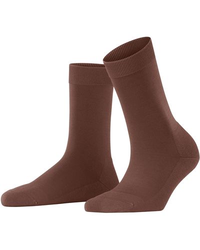 FALKE Socken Climate Wool Nachhaltiges Lyocell Schurwolle einfarbig 1 Paar - Braun