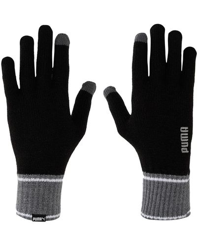 PUMA Knit Gloves Handschuhe - Schwarz