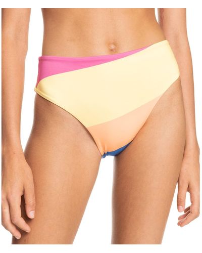 Roxy Mid Waist Bikini Bottoms for - Bikiniunterteil mit mittelhohem Bund - Frauen - L - Weiß