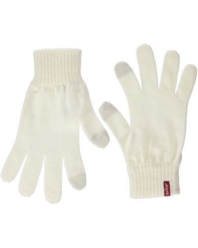 Levi's Ben Touch Screen Gloves Handschuhe - Weiß