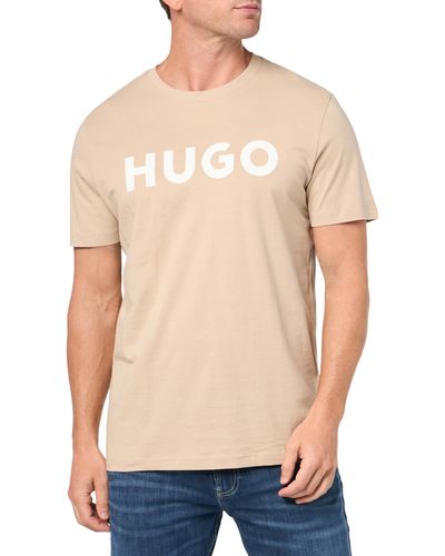 HUGO Print Logo Short Sleeve T-shirt - Blue