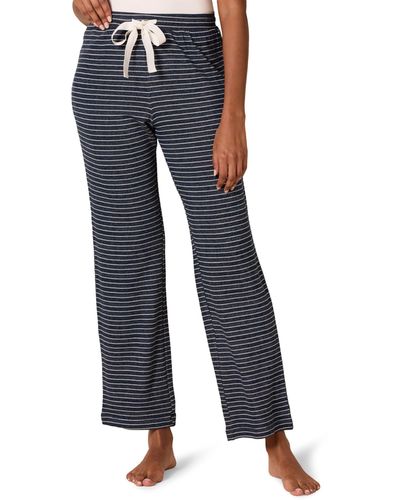 Amazon Essentials Pantalón de Pijama Tipo Jogger de Tejido de Rizo Ligero para Estar en Casa - Azul
