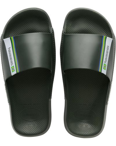 Havaianas Brasil Slide Sandal - Grün