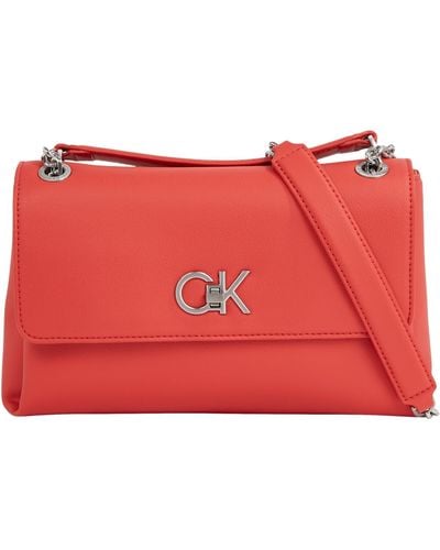 Calvin Klein Bag Faux Leather - Red