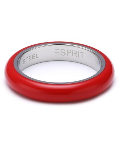 Esprit Ring, JW51078,rot/silberfarben, 53