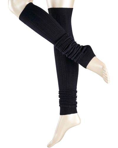 Esprit Rib W Lw Wool Thick Patterned 1 Pair Leg Warmer - Black