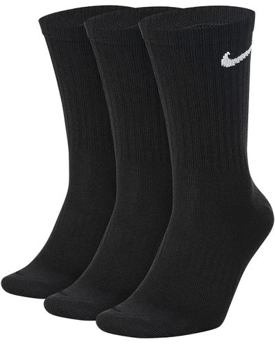 Nike Sokken 6 Paar One Quater Socks Korte Sokken Enkelhoog Wit Zwart Gemengd